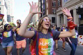 HubSpot employee at Boston Pride